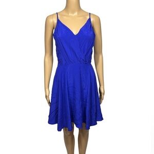 Yumi Kim Silk Mini Dress Size S Royal Blue Party Cocktail